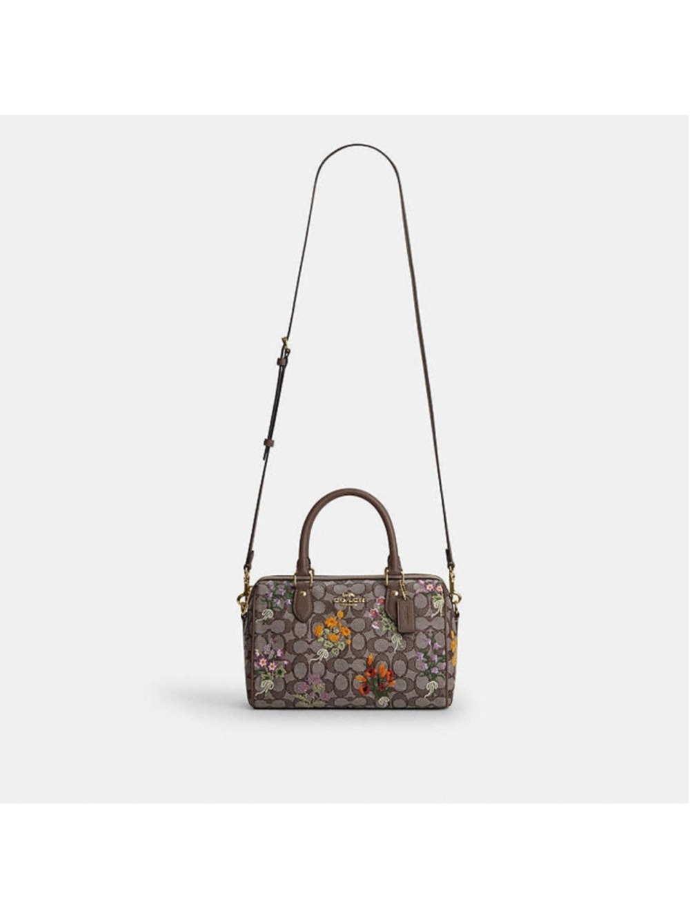 NEW Coach Rowan Crossbody Floral Embroidered Signature Jacquard CDZ01 NWT - Picture 7 of 12